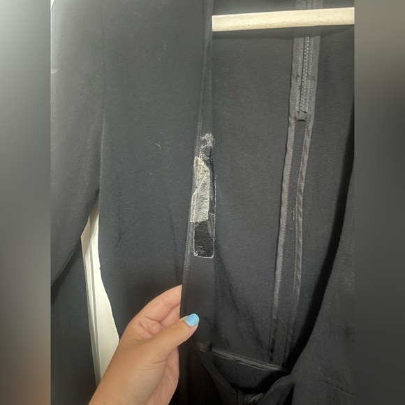 Reformation Campbell Deep V-Neck Wrap Tie Mini Dress Size Small - Picture 12 of 14